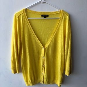 Banana Republic yellow cardigan